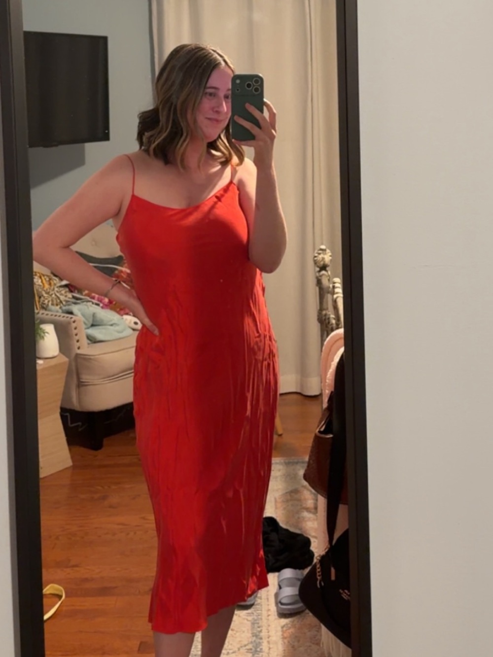 J Crew Satin Slip Dress - Picture 4 of 6